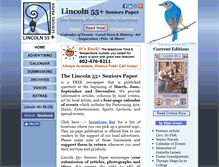 Tablet Screenshot of lincoln55plus.com